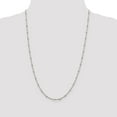 thumbnail image 2 of White Sterling Silver chain style Singapore 10 in 2.5 mm, 2 of 5
