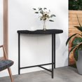 thumbnail image 1 of vidaXL Garden Table Black 80x50x75 cm Poly Rattan, 1 of 4