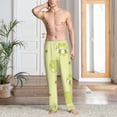 thumbnail image 6 of Lsque Cute Frog3 Print Men's Pajama Pants, Lounge Pant - Comfortable Home Wear,Elastic Waistband, Stylish Design-Large, 6 of 9