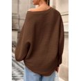 thumbnail image 4 of Suéter PRETTYGARDEN 2025 Oversized Cuello Barco Marrón XL, 4 of 8