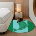 thumbnail image 3 of Green Whale Round Rug 3ft Washable Circle Entryway Rugs Non Slip Mandalas Boho Modern Abstract Aqua Stripe Area Rug Indoor Floor Carpet for Bedroom Kitchen Living Room Home Office Dining Room Nursery, 3 of 8