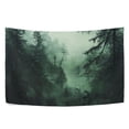 thumbnail image 6 of Yayeee Tapestry Wall Hanging for Bedroom 60" x 51" Living Room Home Wall Art Decor, Green Forest, 6 of 7