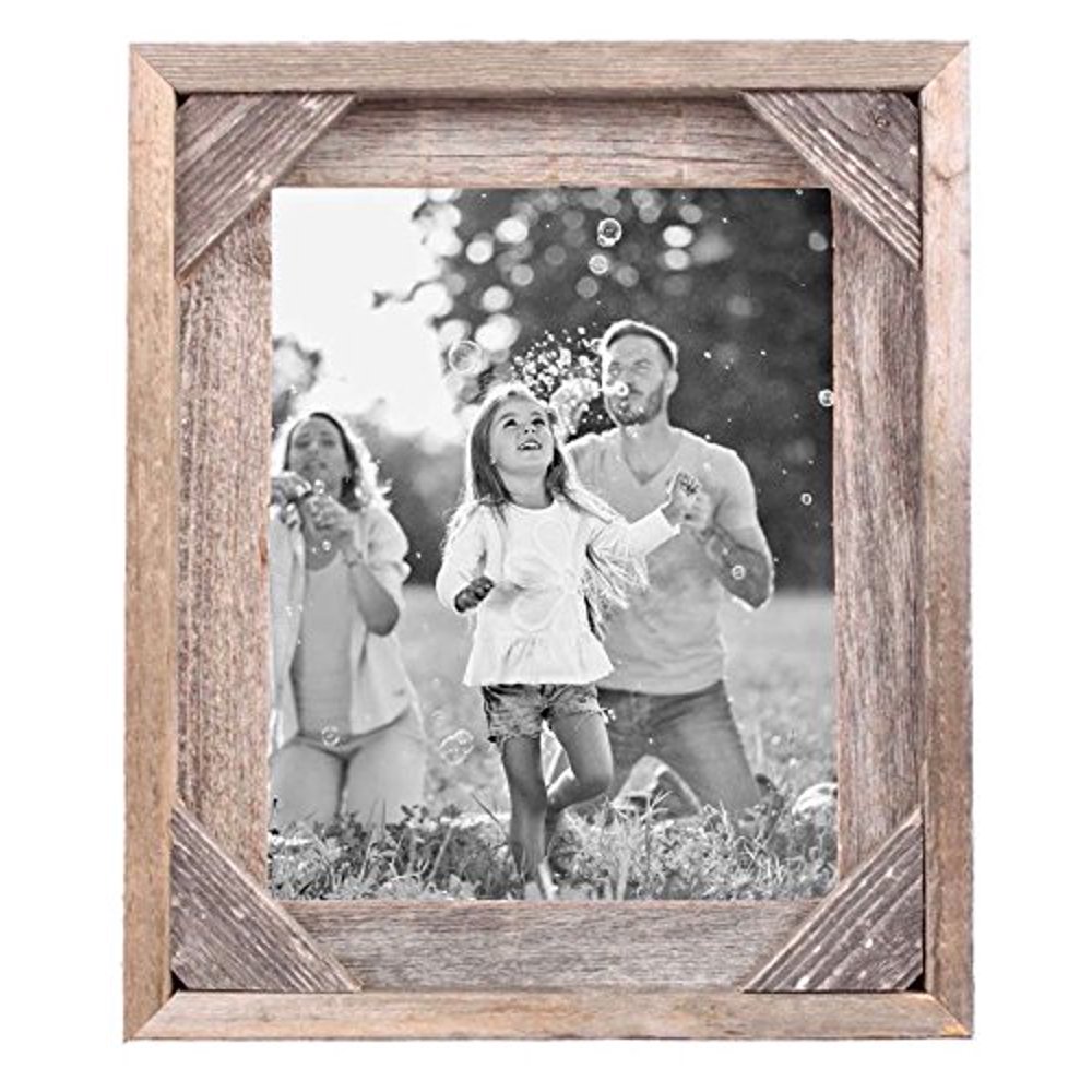 BarnwoodUSA Rustic Signature Corner Block Picture Frame 100 Up