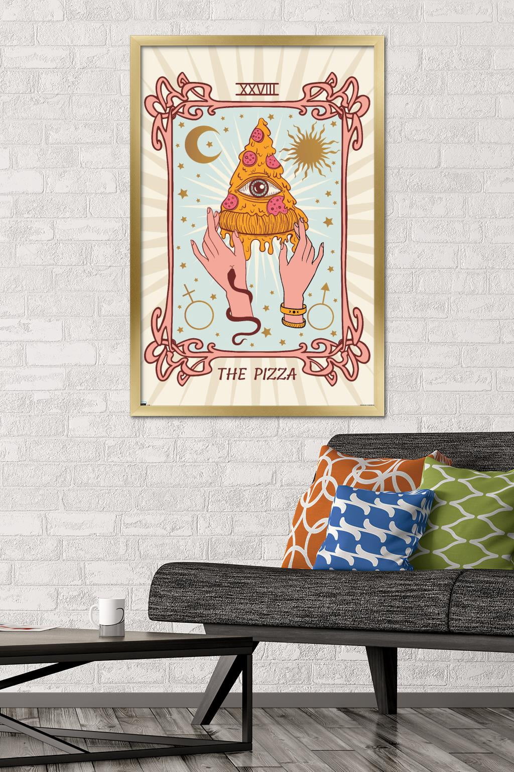 The Pizza Wall Poster, 22.375" x 34" Framed