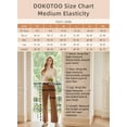 thumbnail image 7 of DOKOTOO Elastic Waist High-Waisted Corduroy Pants Women - Fall Winter Casual Vintage Flattering Straight Leg Pants, 7 of 7