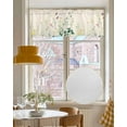 thumbnail image 4 of Daisy Spring Botanical Kitchen Valances for Windows Farmhouse Linen Window Valance Curtain for Living Room Window Treatment Farmhouse Watercolor Floral Valance Rod Pocket Topper Drape, 60 x 18 Inch, 4 of 6