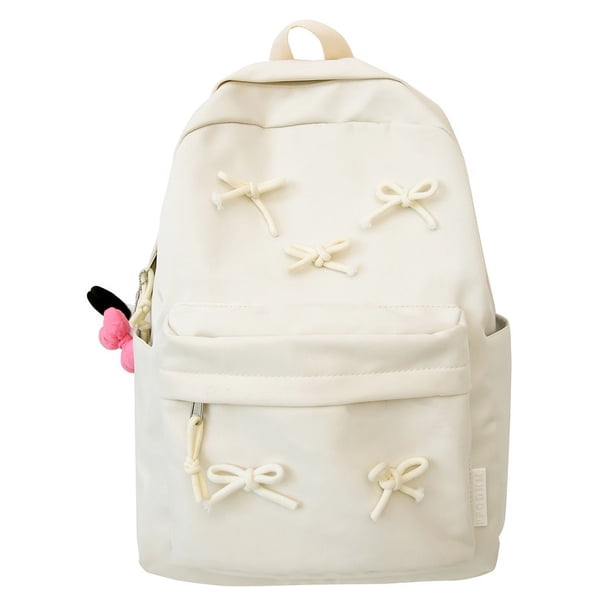 Mochila para Niñas Secundaria Con Lazo A La Múltiples Bolsillos