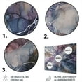 thumbnail image 3 of Designart "Exploring The Language Of Painting Purple II" Abstract Painting Metal Art Living Room, 3 of 5