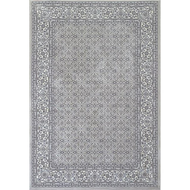 Dynamic Rugs AN46570119666 3 ft. 11 in. x 5 ft. 7 in. Ancient 57011 Rectangle Traditional Rug - 9666 Soft Grey & Cream