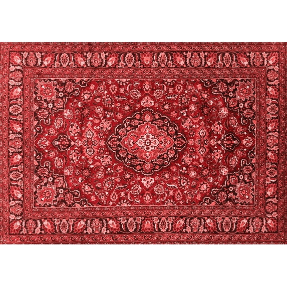 Ahgly Company Indoor Rectangle Persian Red Traditional Area Rugs, 7' x 10'