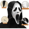 thumbnail image 3 of Halloween Ghostface Mask, Scream Mask For Adults And Children, Horror Movie Mask, Realistic Latex Mask, 3 of 5