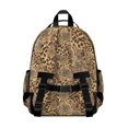 thumbnail image 3 of Black and Brown Leopard Print Cute School Backpack Bag for School with Padded Back and Adjustable Shoulder Straps 15.25"x11.5"x5.25", 3 of 5