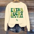 thumbnail image 3 of St. Patrick's Day Sweatshirts for Women Shamrock Sweatshirts for Women Oversized Saint Patty's Pullover Tops Green Shirts for Women Irish Gift Casual Loose Long Sleeve Fit Tops(Beige,L), 3 of 6