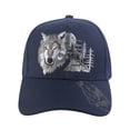 thumbnail image 2 of Gravity Threads Native Pride Adjustable Baseball Hat - Wolf - Navy, 2 of 4