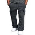 thumbnail image 1 of Men Jogger Trousers Casual Athletic Pants Sweatpants Loose Pocket Drawstring Long Pants, 1 of 7