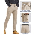 thumbnail image 5 of PULI Men’s Carpenter Work Pants Slim Fit Cargo Hiking Pants, Stretch Waterproof Outdoor Trousers with Pockets, 5 of 6