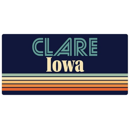 

Clare Iowa 5 x 2.5-Inch Fridge Magnet Retro Design