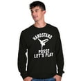 thumbnail image 4 of Handstand Posse Lets Play Gymnastics Men's Big & Tall Long Sleeve Graphic Tee Brisco Brands 2X, 4 of 5