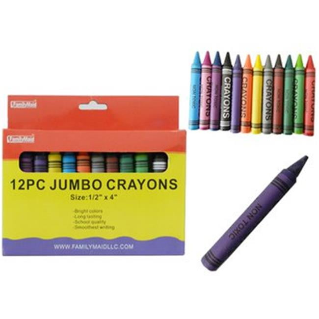 DDI 2274686 Jumbo Crayons 12 Count Case of 48