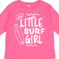 thumbnail image 4 of Inktastic Little Surf Girl with Surfboard Girls Long Sleeve Toddler T-Shirt, 4 of 5
