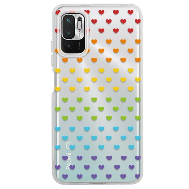 Funda para Xiaomi Redmi Note 10 5G InstaCase Antigolpes Corazones de Colores
