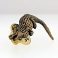 thumbnail image 2 of Antique Gold Alligator Animal Lapel Pin, 2 of 3