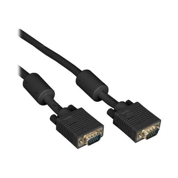 Black Box EVNPS06B-0050-MM VGA Video Cable Ferrite Core - Male/Male, Black, 50-ft. (15.2-m)