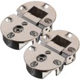 thumbnail image 1 of 2 Pcs Zinc Alloy Round Tray Table Hinge Folding Flips Tops Spring Hinges, 1 of 3