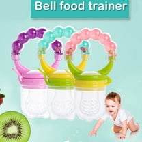 Windfall Baby Silicone Fresh Fruit Food Feeder Teething Pacifiers for Babies for Infants and Kids Baby Fresh Food Fruit Feeder with Rattle Silicone Nipple Pacifier Teething Toy