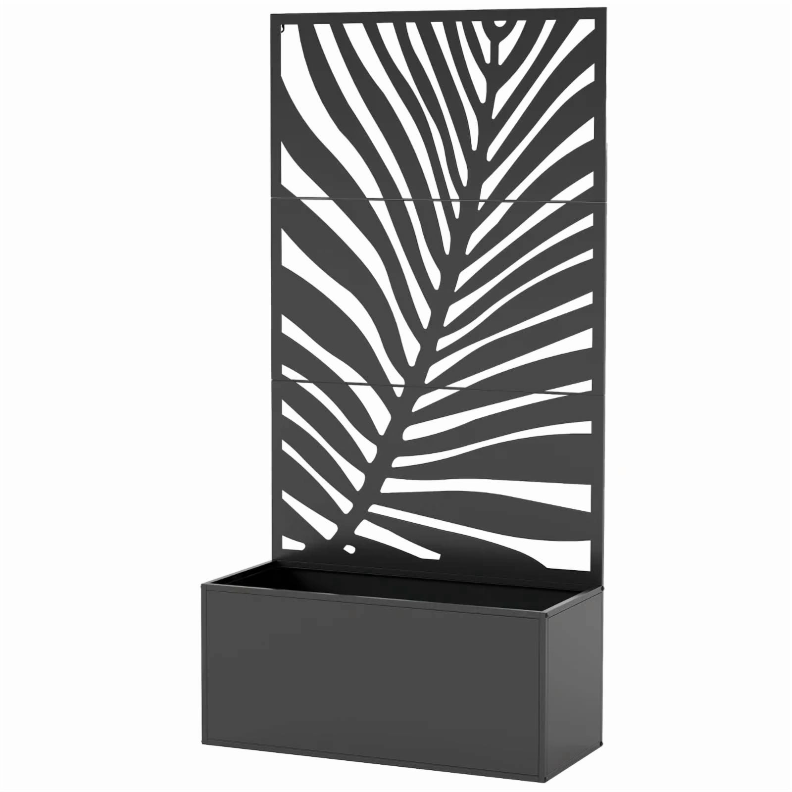 Outdoor Raised Garden Bed Metal Planter Box