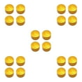 thumbnail image 1 of tssuouriy Sleek 4x Head Caps Nut Covers for T120 Motorcycle Gold Circle 0.6x0.9 Inch 5Set, 1 of 6