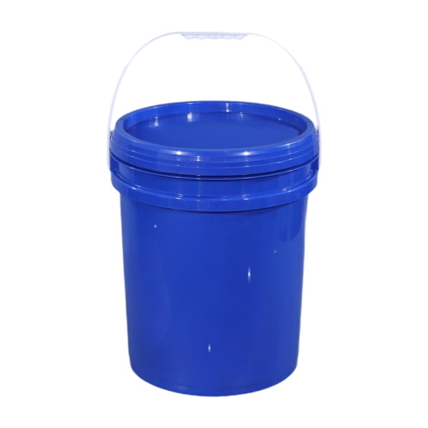 Cubo de almacenamiento de alimentos, contenedor de almacenamiento, lata de pintura vacía, soporte para agua, multiusos Azul