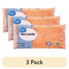 (3 pack) Great Value Red Lentils, 1 lb
