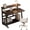 Color: Frame：black/Board：black, variant on 31.5 Inch Rolling  Desk, Mobile Workstation with  Stand, Tier Table & Lockable Wheels, Metal Frame Easy Assembly Desk for Bedroom  Office
