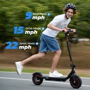 iScooter 500W Electric Scooter for Adults, Max 22Mph & 23Miles, 10 Pneumatic Tire, Foldable Commuting E-Scooter with APP Control, Black