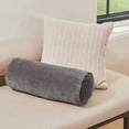 thumbnail image 2 of Nate Home by Nate Berkus Cotton Velvet Bolster, 7" x 20", Charcoal, 2 of 8