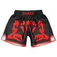 thumbnail image 3 of YONGHS Kids Boys Girls Boxing Shorts Muay Thai Kickboxing MMA Gym Training Trunks Type I 9-10, 3 of 7