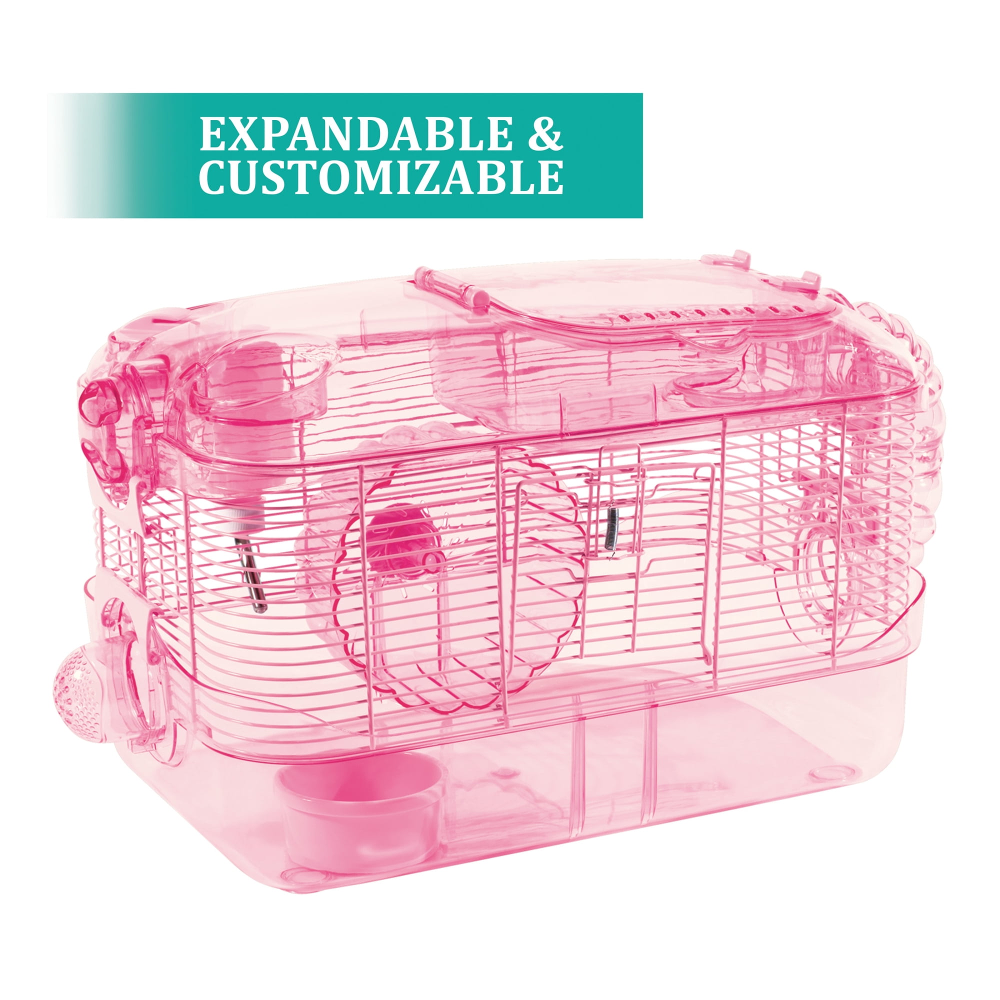Kaytee Critter Trail Pink Habitat for Pet Mice, Dwarf Hamsters, Hamsters or Gerbils