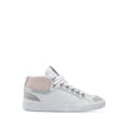 thumbnail image 3 of MARC FISHER Womens White Distressed Removable Insole Cushioned Merin Round Toe Platform Lace-Up Leather Athletic Sneakers Shoes 7 M, 3 of 4