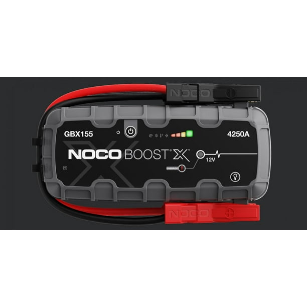 Noco Batterie Portable Jump Starter GBX155 UltraSafe; Batteries de 12 Volts sur les Voitures / Motos / Camions / Atvs / Bateaux / Rvs / Fourgonnettes / SUV / Tracteurs; Crête de 4250 Ampères