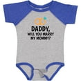 thumbnail image 3 of Inktastic Daddy Will You Marry My Mommy with Rings for Proposal Boys or Girls Baby Bodysuit, 3 of 5