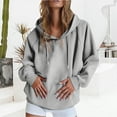 thumbnail image 2 of CHUMUD Women's Drawstring Hoodies Casual Long Sleeve Hooed Sweatshirts Pullover 2025 New Outfits Comfy Solid Fall Tops, 2 of 5