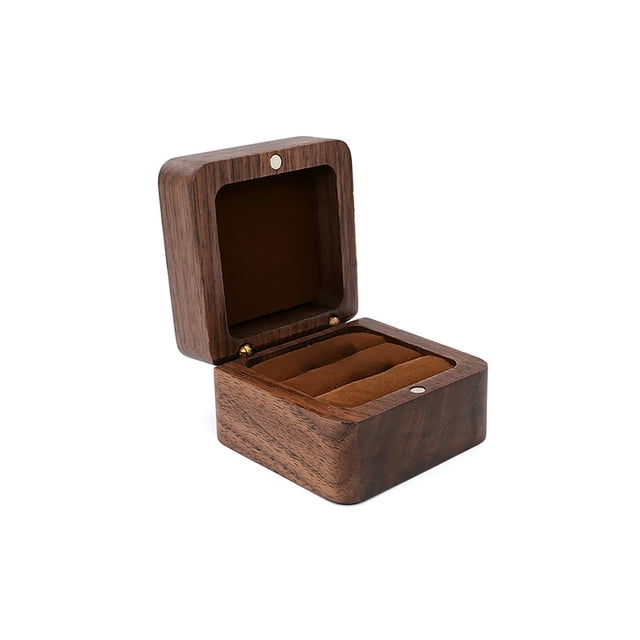 Joyero de Pendientes Qarigey Caja de Almacenamiento Mini de Madera