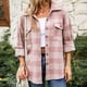 thumbnail image 1 of Puntoco moda mujer manga larga frente abierto ropa de abrigo suelta impresión blusa abrigo Tops bolsillos blusa liquidación Puntoco Puntoco-6629, 1 of 9