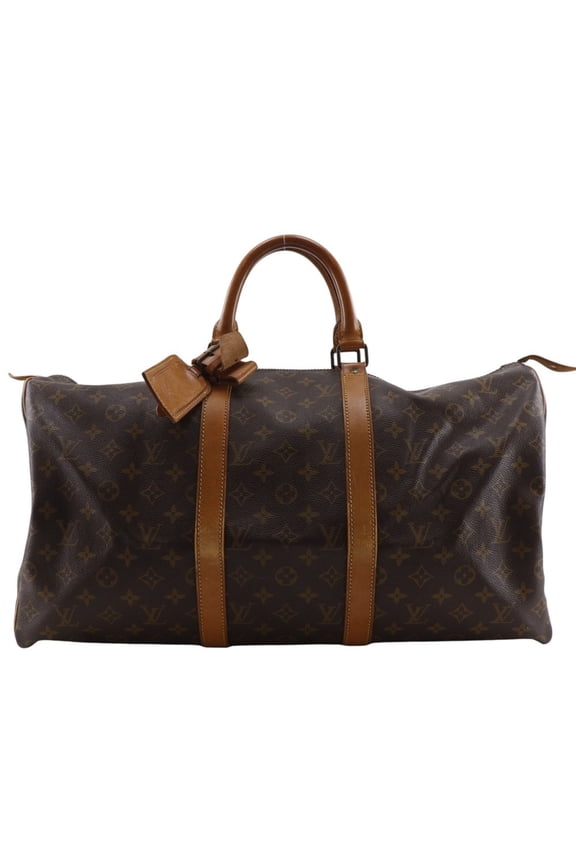 Pre-Owned Louis Vuitton Keepall 50 Boston Bag Vintage M41426 Monogram Canvas 1982... (Fair)