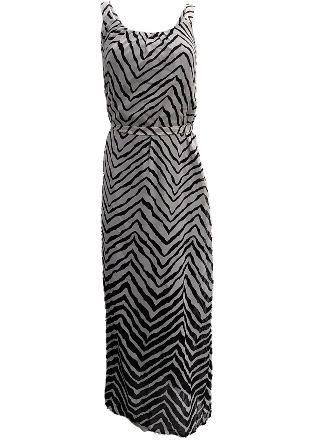 Womens Black White Opaque Zebra Tiger 