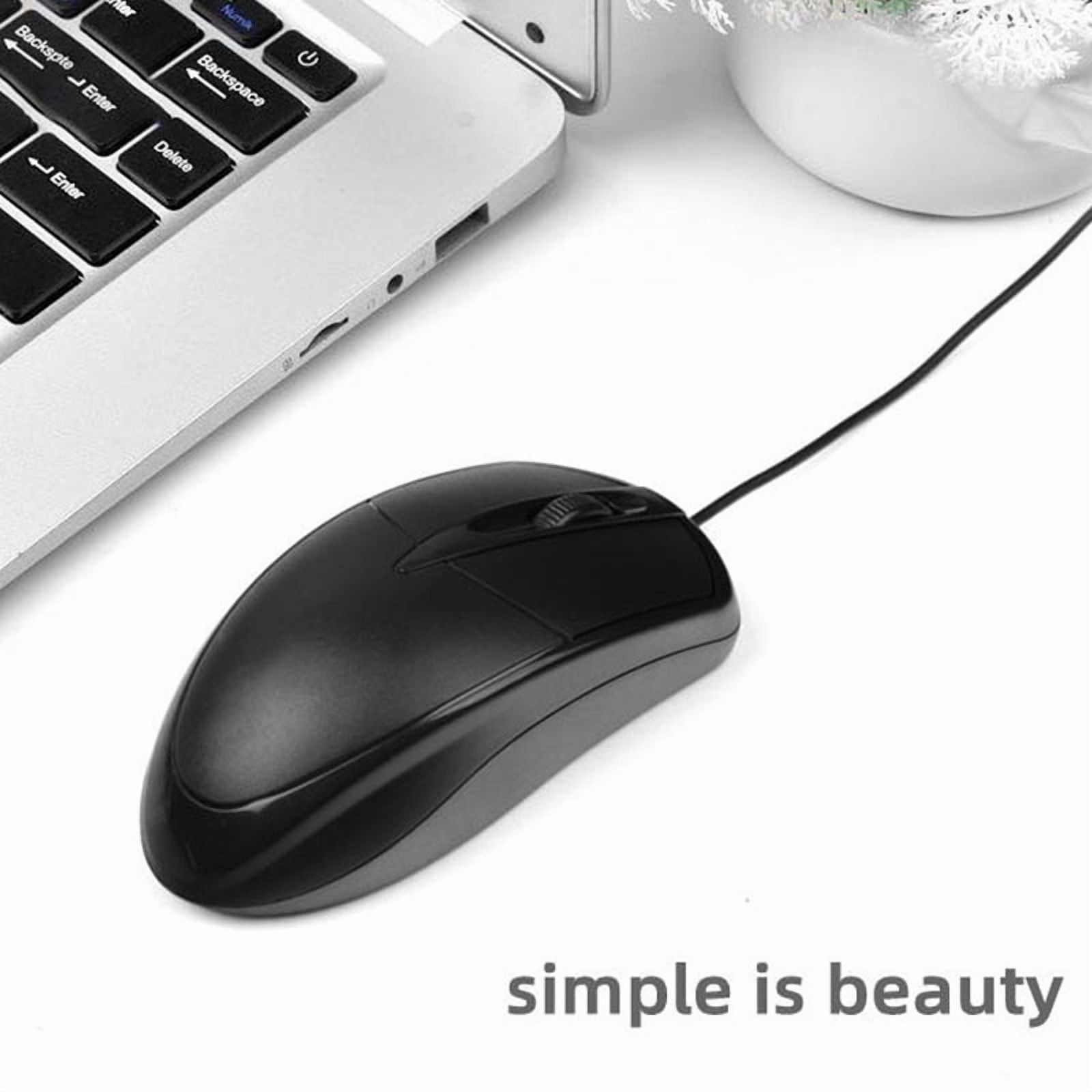 New USB Wired Computer Mouse 1000 DPI Mice Mute Button For Laptop PC Computer Gamer Wired Mouse Gaming Mouse
