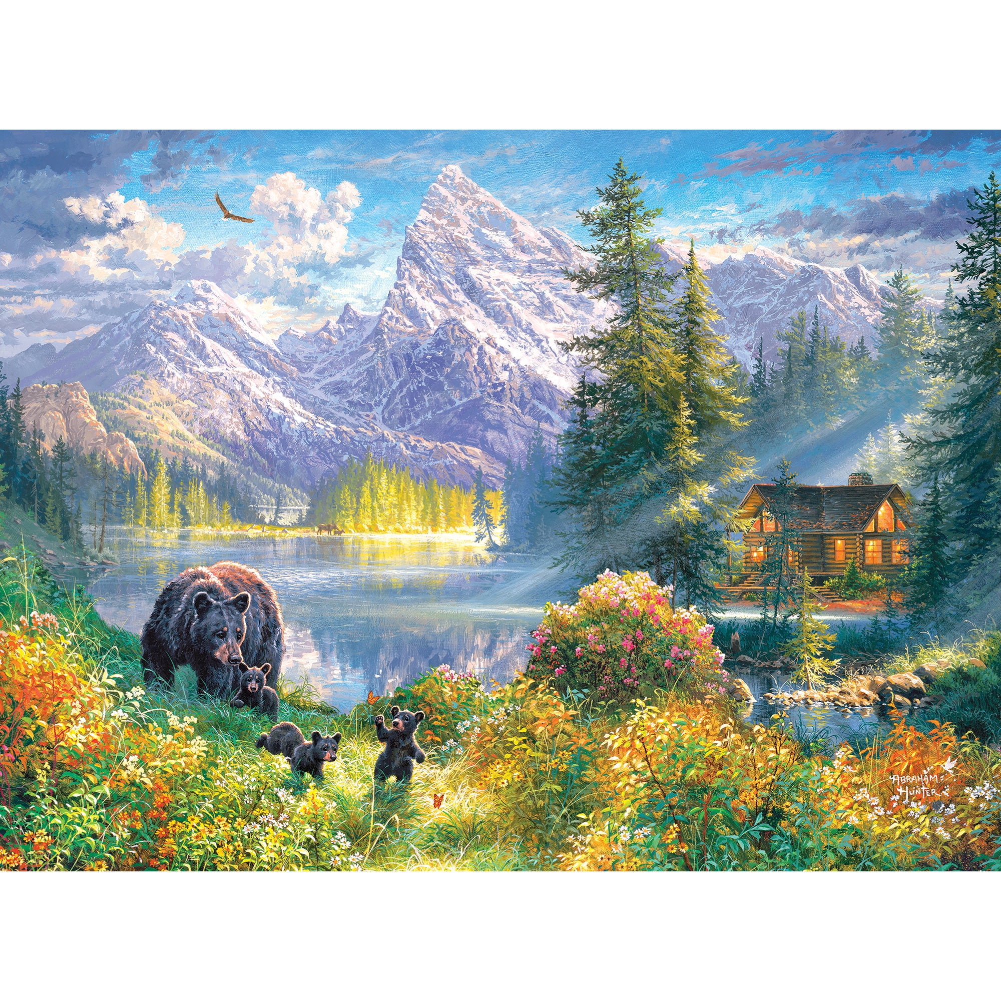 油絵, \"In Search of Treasure.\" RoseArt Kodak Premium City Flowers 350 Piece Jigsaw Puzzle