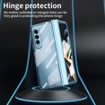 thumbnail image 3 of MonsDirect for 7.6 inch Samsung Galaxy Z Fold 2 5G 2020 Case, Clear Plating Frame Hard PC Back Shell With Screen Protector, Slim Anti-Drop Free Folding Hinge Protection for Galaxy Z Fold 2, Blue, 3 of 7