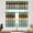 05teal and Brown, variant on Luxury Gold Marble Kitchen Curtains Tiers and Valances Set 3 Piece for Windows White Background Kitchen Window Curtains Set,Modern Vintage Style Valances for Living Room(36" Tiers Set)
